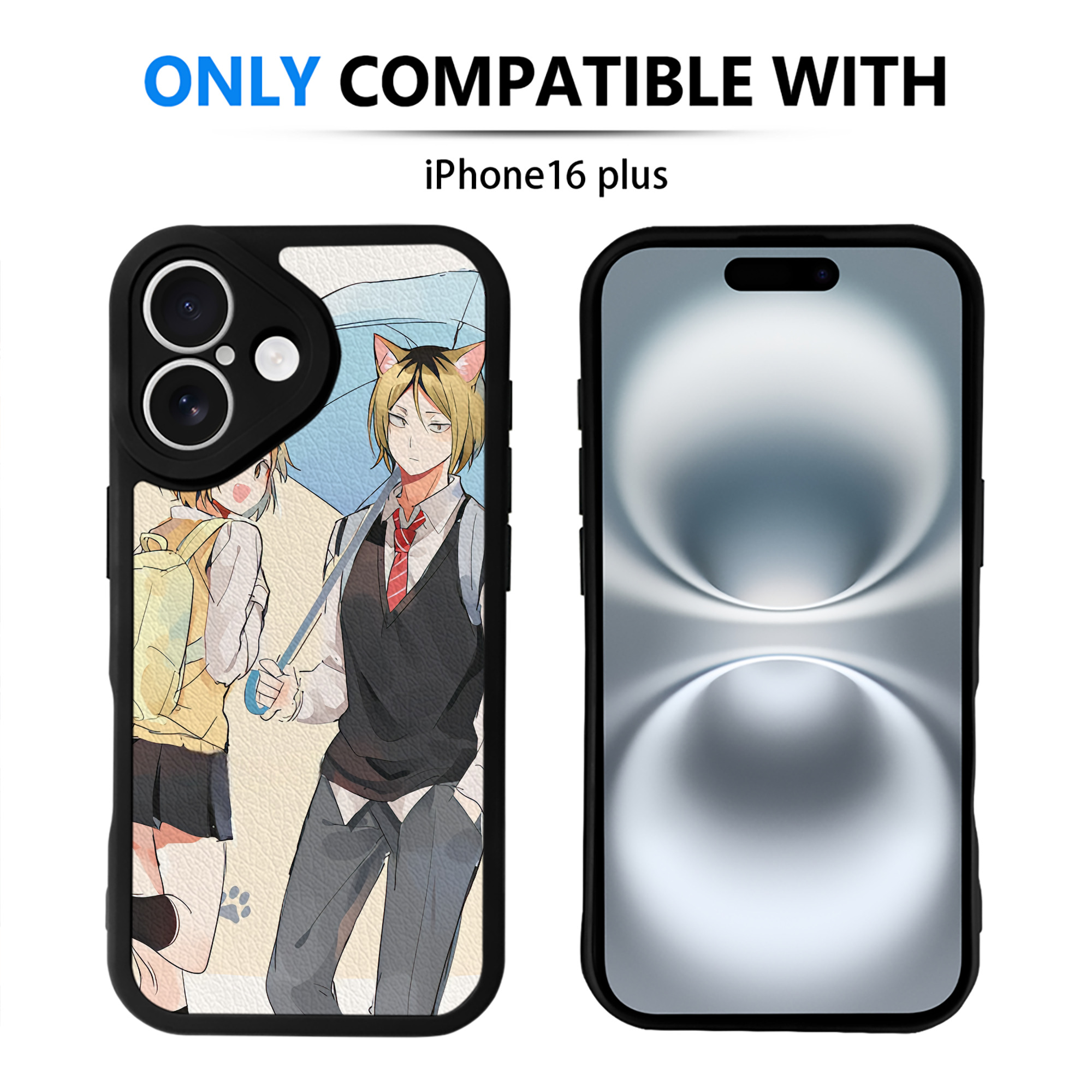 （画像用） ハイキュー!! Haikyu!! 【iPhone 16シリーズ対応】シリコンスマホケース（レザー調） 材質：シリコン
